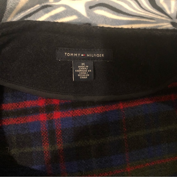 Tommy Hilfiger Navy Wool Coat M - Picture 4 of 10